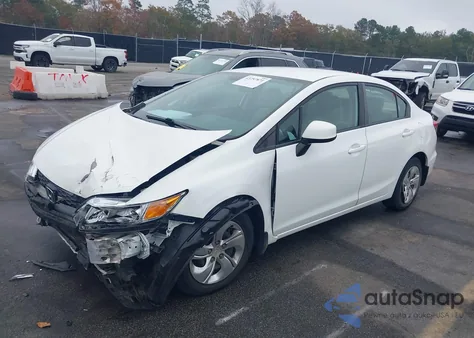 2013 Honda Civic Lx из США, поврежденный, VIN 19XFB2F5XDE026847